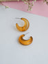 Candy Huggie Earrings - Tan