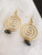Gold Spiral Earrings