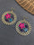 Round Flower Earrings