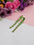 Green Crystals Dangler Drop Earrings