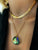 Gold Leaf Chain + Crystal Necklace