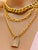 Lock Layered Necklace Set