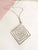 Silver Maze Pendant Necklace