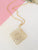 Gold Maze Pendant Necklace
