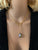 Blue Crystal Gold Necklace