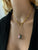 Blue Crystal Gold Necklace