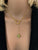 Blue Crystal Gold Necklace