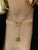 Blue Crystal Gold Necklace