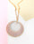 Blush Beads Hoop Pendant