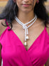 Princess Pearl Wrap White Necklace