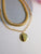 Gold Chain Layered Necklace; Gold Necklace; Chain Necklace; Coin Necklace; Bubble Chain