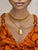 Gold Chain Layered Necklace; Gold Necklace; Chain Necklace; Coin Necklace; Bubble Chain