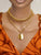 Gold Chain Layered Necklace; Gold Necklace; Chain Necklace; Coin Necklace; Bubble Chain