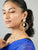 Gold And Pearl Statement Earrings